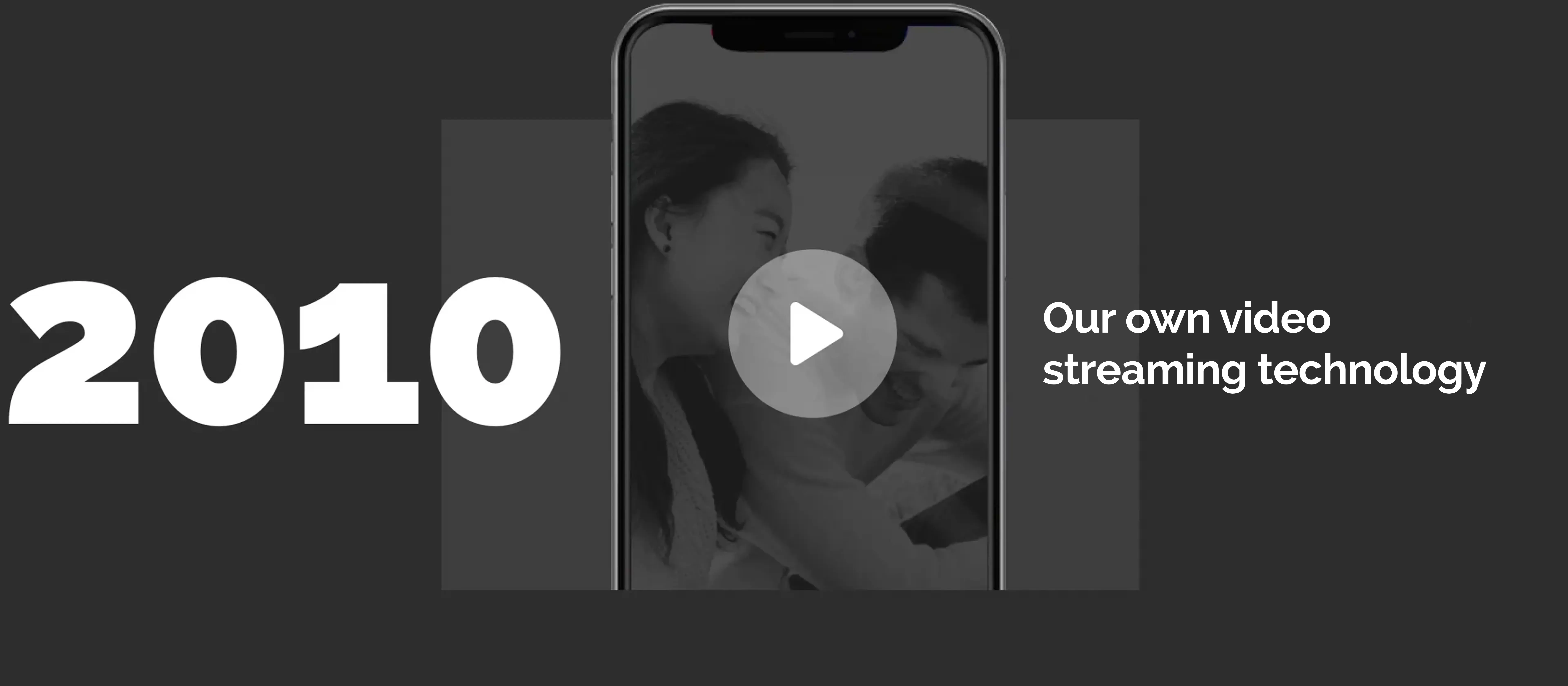 2010 — Our own video streaming technology