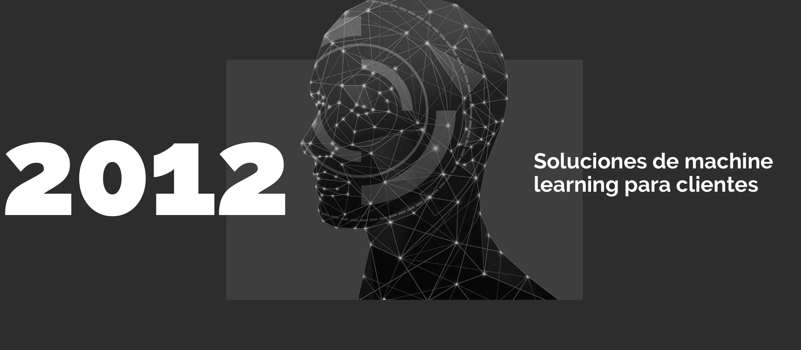 2012 — Creación de soluciones de machine learning para clientes